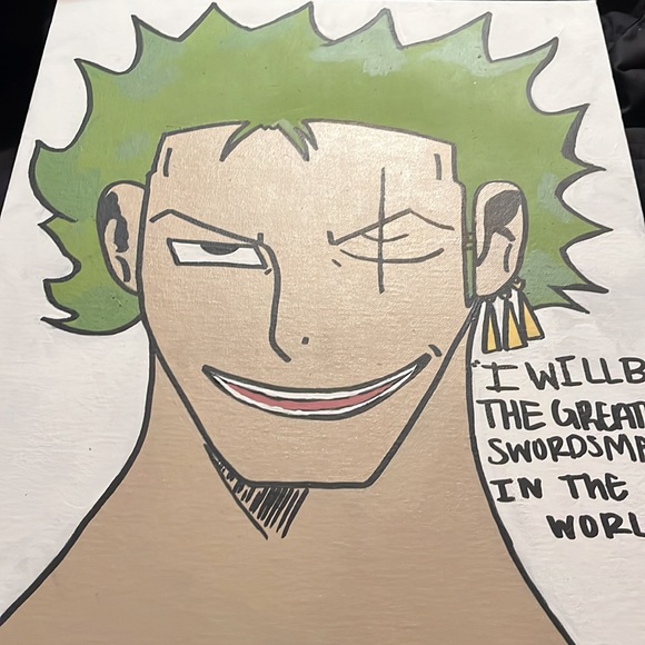 Hey this is a painting of Zoro from one piece - Picture 3 of 4